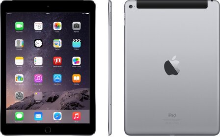 (actie + gratis cadeau) Apple iPad 9.7&quot; Air 2 64GB 1.5Ghz WiFi (4G) zwart zilver + garantie