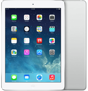 iPad Air 9.7" (core-2 1,4Ghz) 16GB wit zilver (2048x1536) WiFi (4G) IOS 12 + garantie