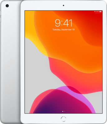Apple iPad 7 zilver (4-core 2,34Ghz) 32GB 10.2" (2160x1620) WiFi (4G) + garantie